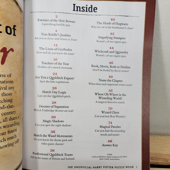 The Unofficial Harry Potter Puzzle Book - NEW - Picture 2 of 3